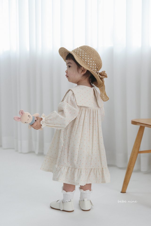 BN14 Square Dot Frill Dress