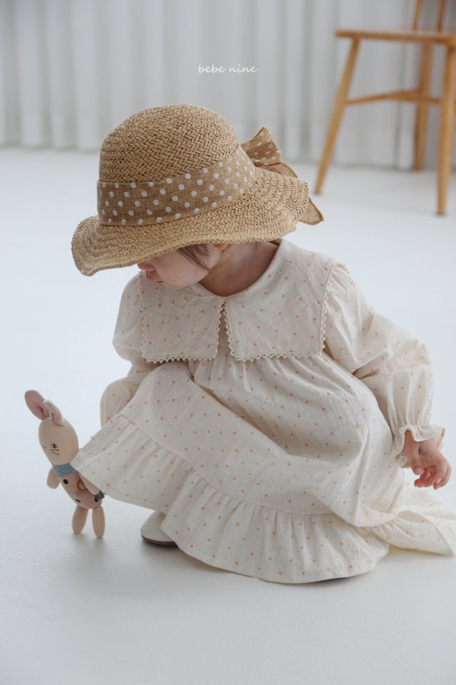 BN14 Square Dot Frill Dress