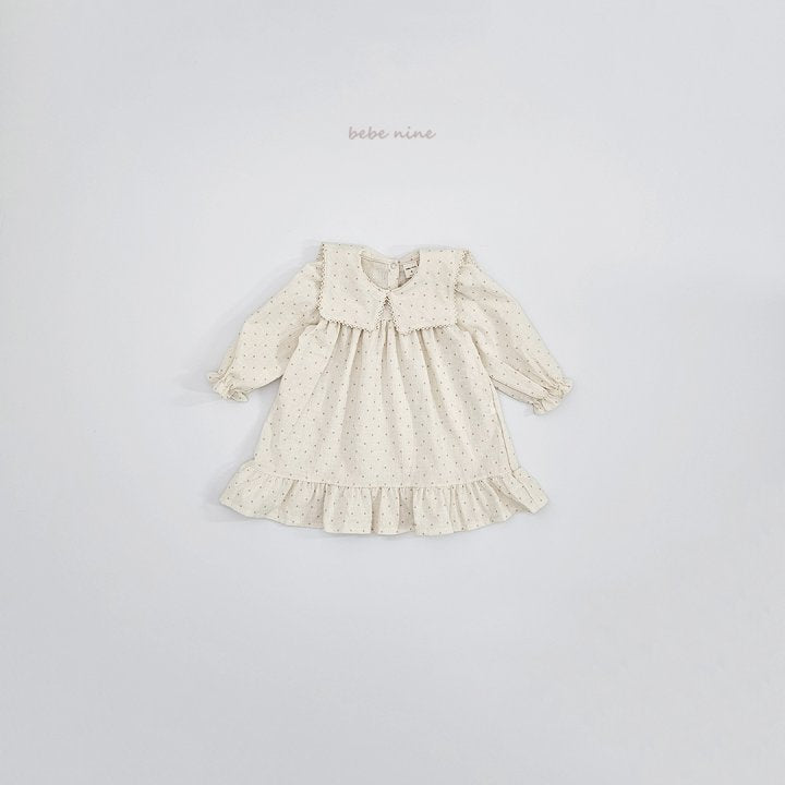 BN14 Square Dot Frill Dress