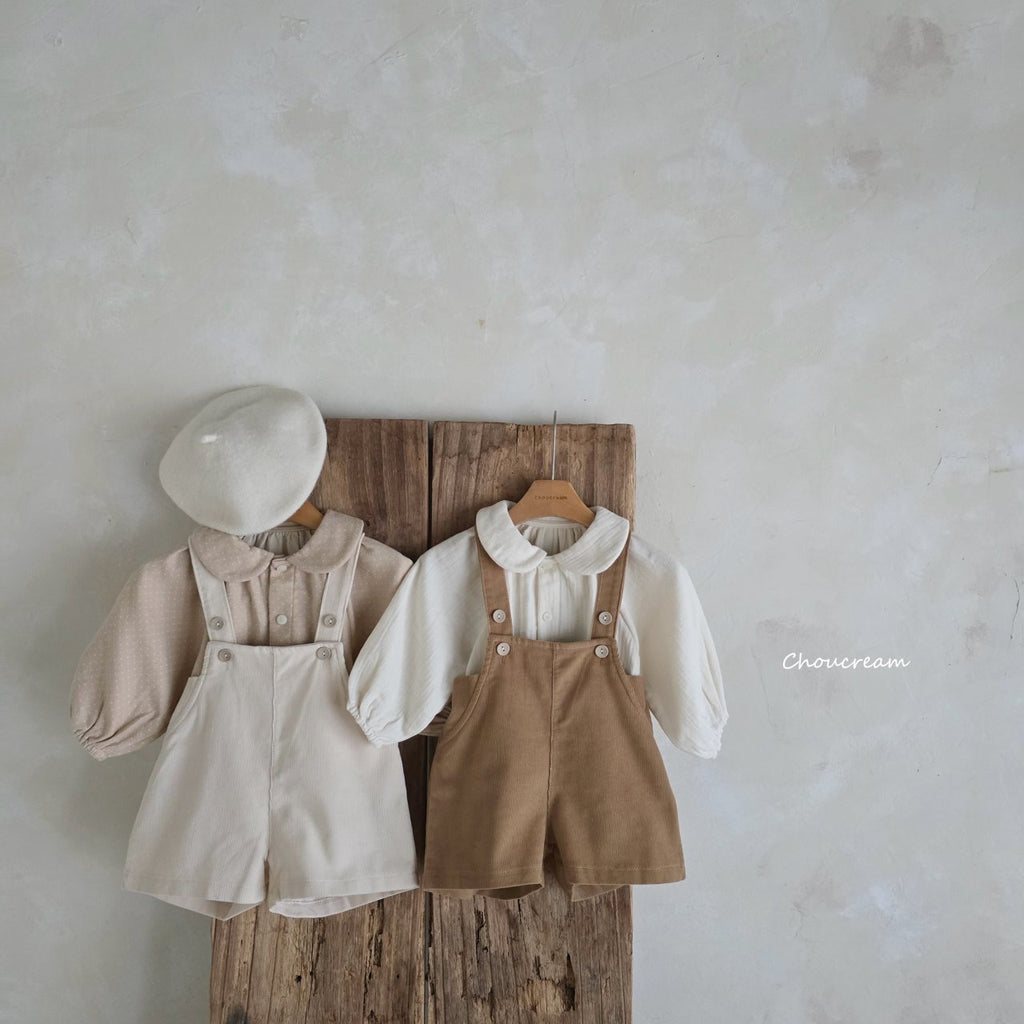 吊帶褲套裝 (襯衫+吊帶褲)