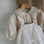 吊帶褲套裝 (襯衫+吊帶褲)