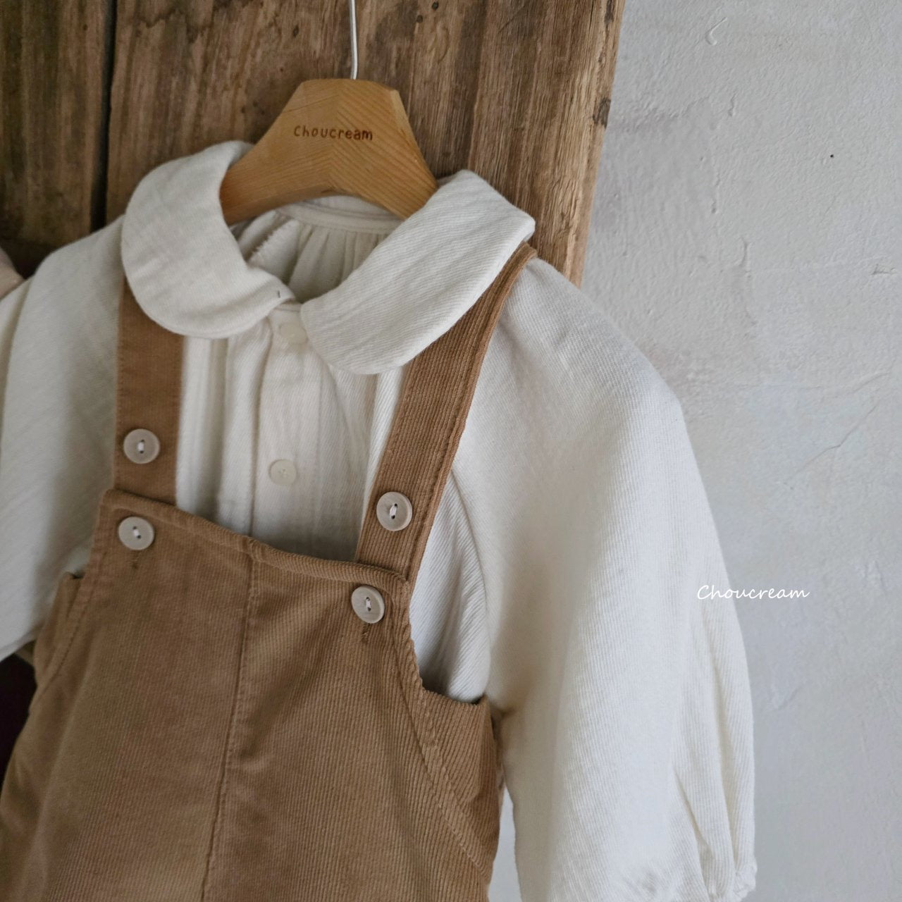 吊帶褲套裝 (襯衫+吊帶褲)