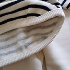 初冬間條套裝 (毛毛帽+上衣+褲仔)