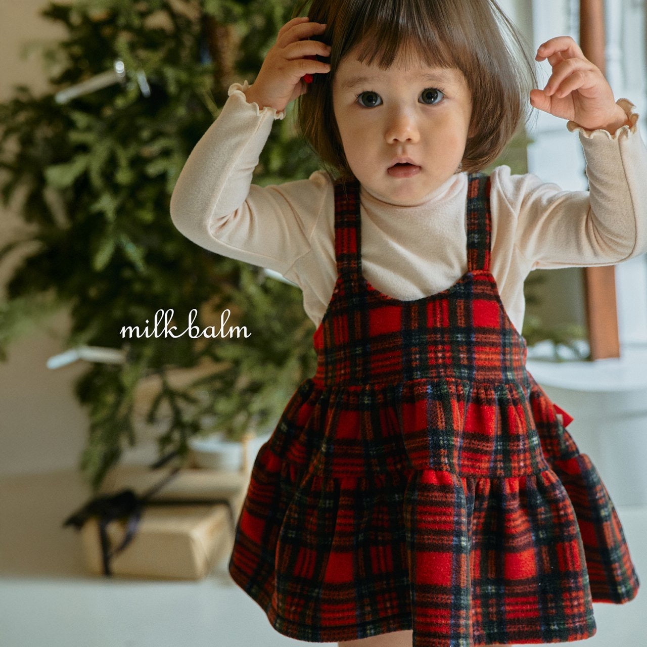 格仔/波點吊帶裙