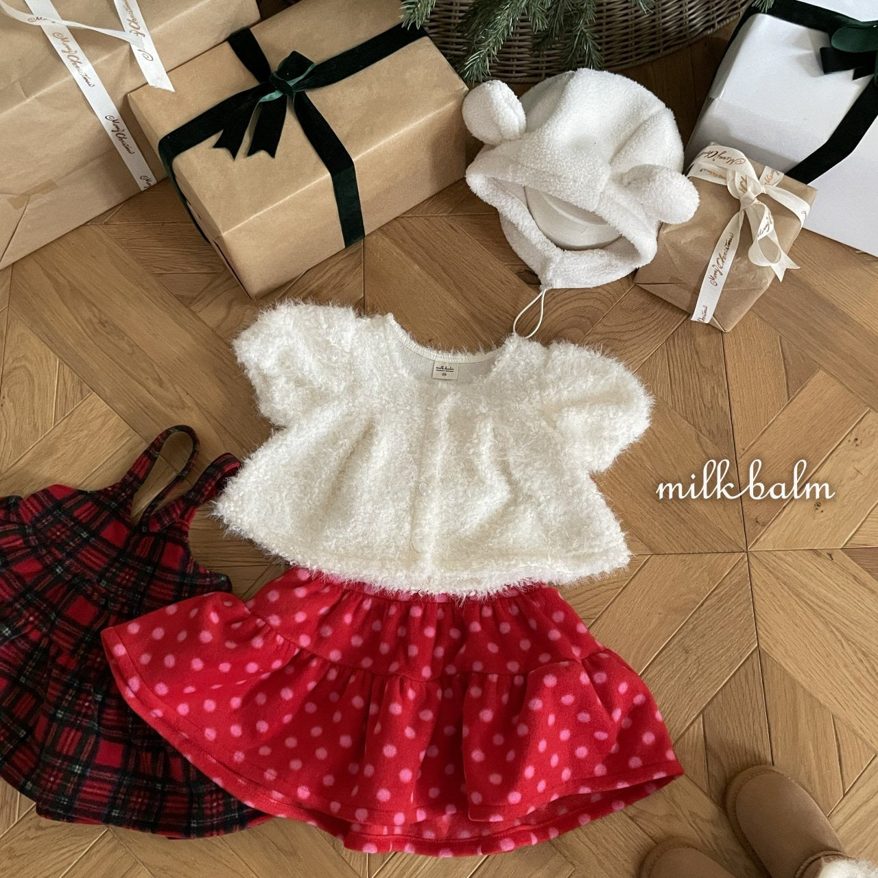 格仔/波點吊帶裙