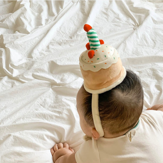 IK04/ 100 Days 連身衣+蛋糕帽 禮盒套裝