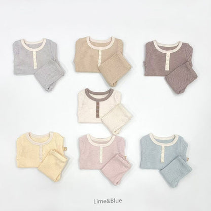 LB08/ 莫蘭迪色系直紋套裝