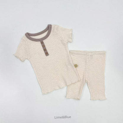 LB08/ 莫蘭迪色系直紋套裝