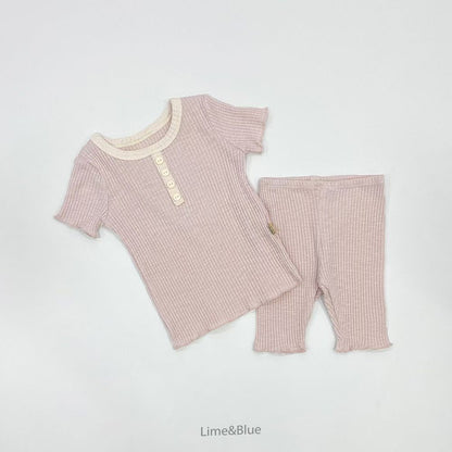 LB08/ 莫蘭迪色系直紋套裝