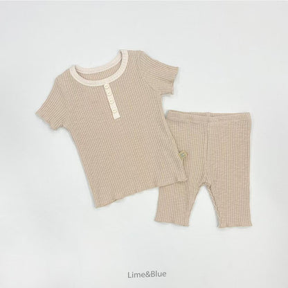 LB08/ 莫蘭迪色系直紋套裝