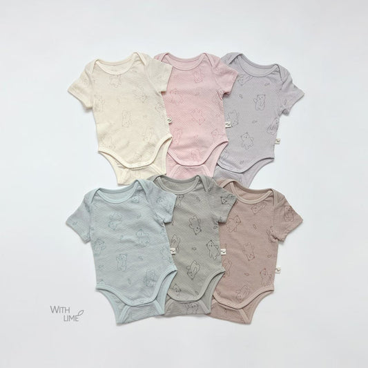 LB09/ 熊仔透氣包屁衫