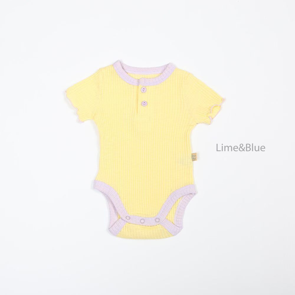 LB11/ 糖果色直紋包屁衫