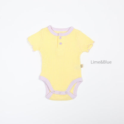 LB11/ 糖果色直紋包屁衫