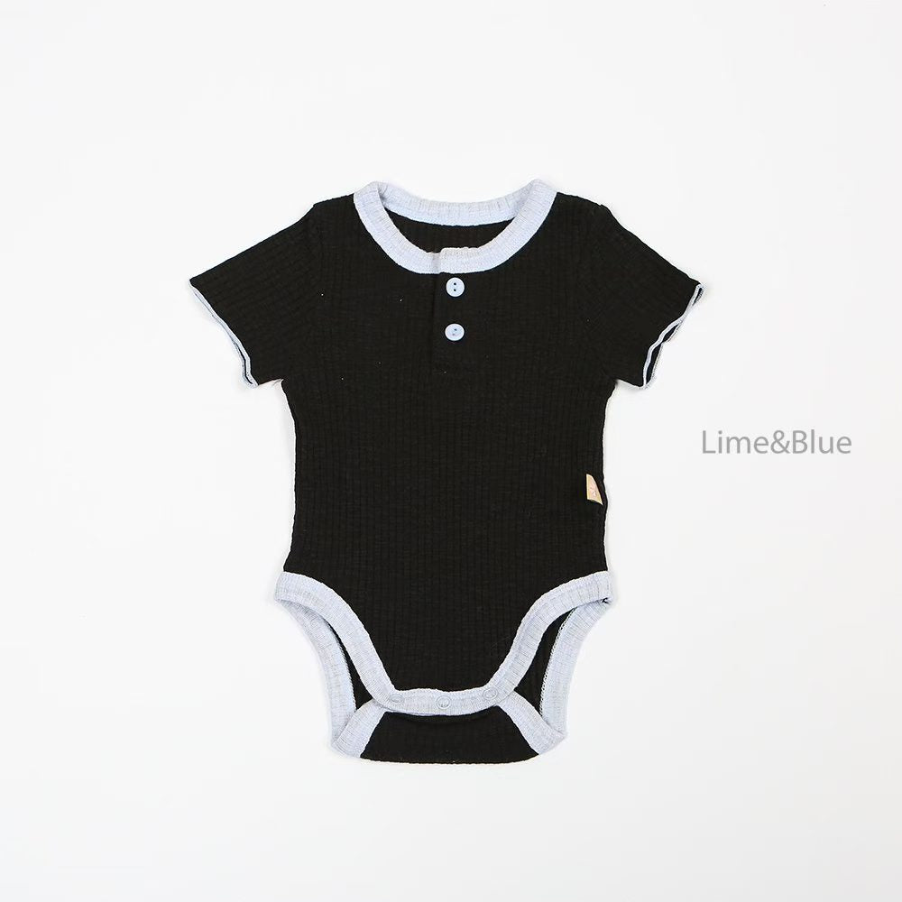 LB11/ 糖果色直紋包屁衫