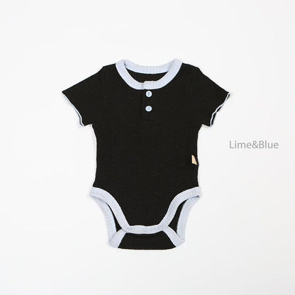 LB11/ 糖果色直紋包屁衫