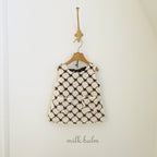 蝴蝶結背心絨裙