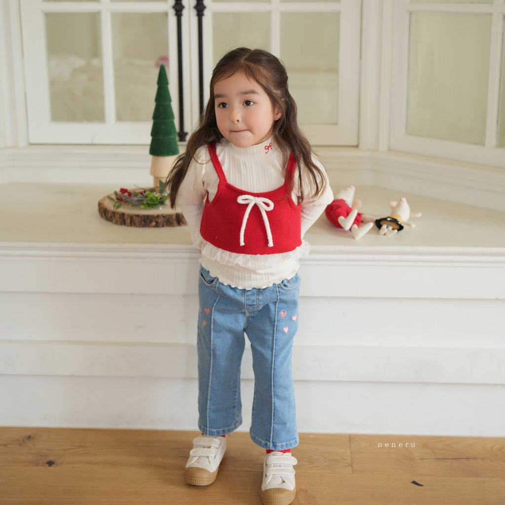 Neneru 25 Winter/ 蝴蝶結吊帶小背心