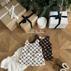 蝴蝶結背心絨裙