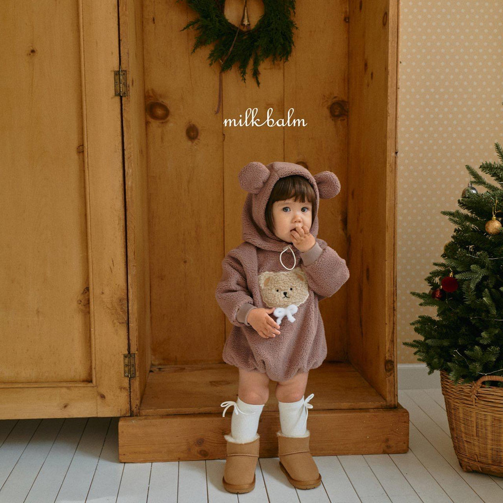 熊仔絨毛包屁衫