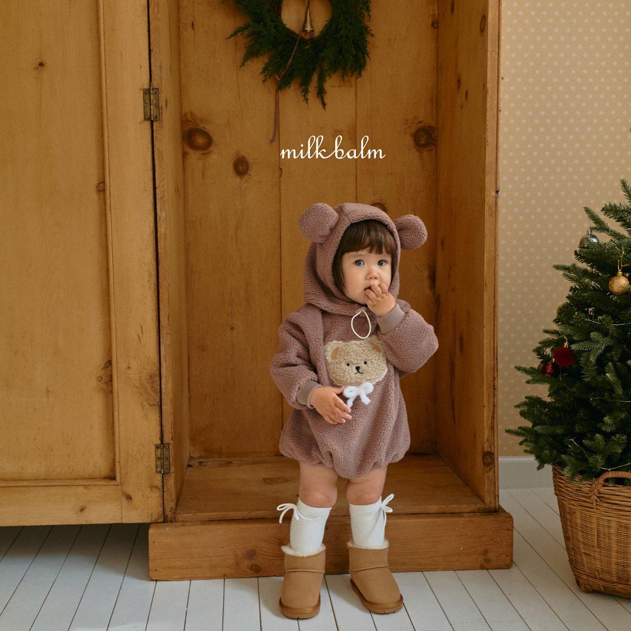 熊仔絨毛包屁衫