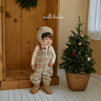 北歐風/心心絨毛工人褲