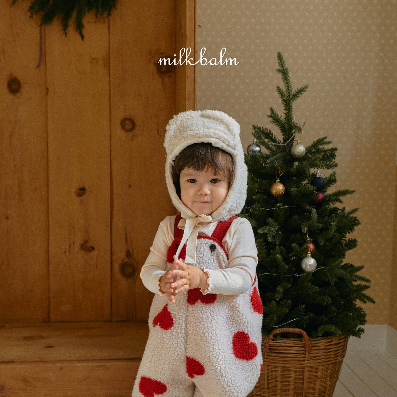 北歐風/心心絨毛工人褲