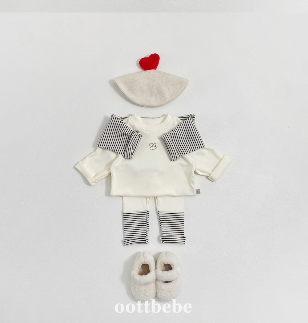 半樽領棉質長袖衫(兩件裝)