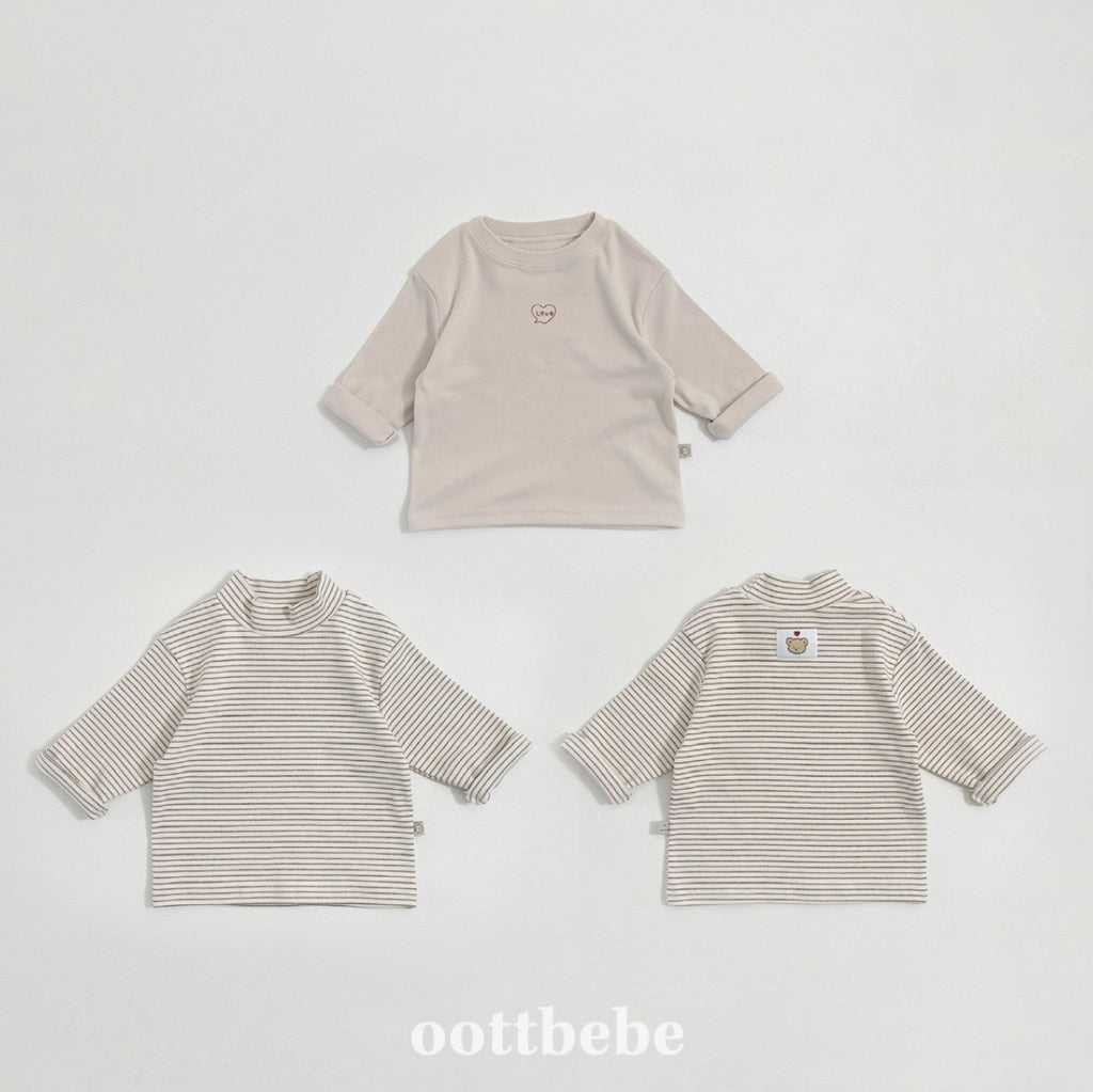 半樽領棉質長袖衫(兩件裝)