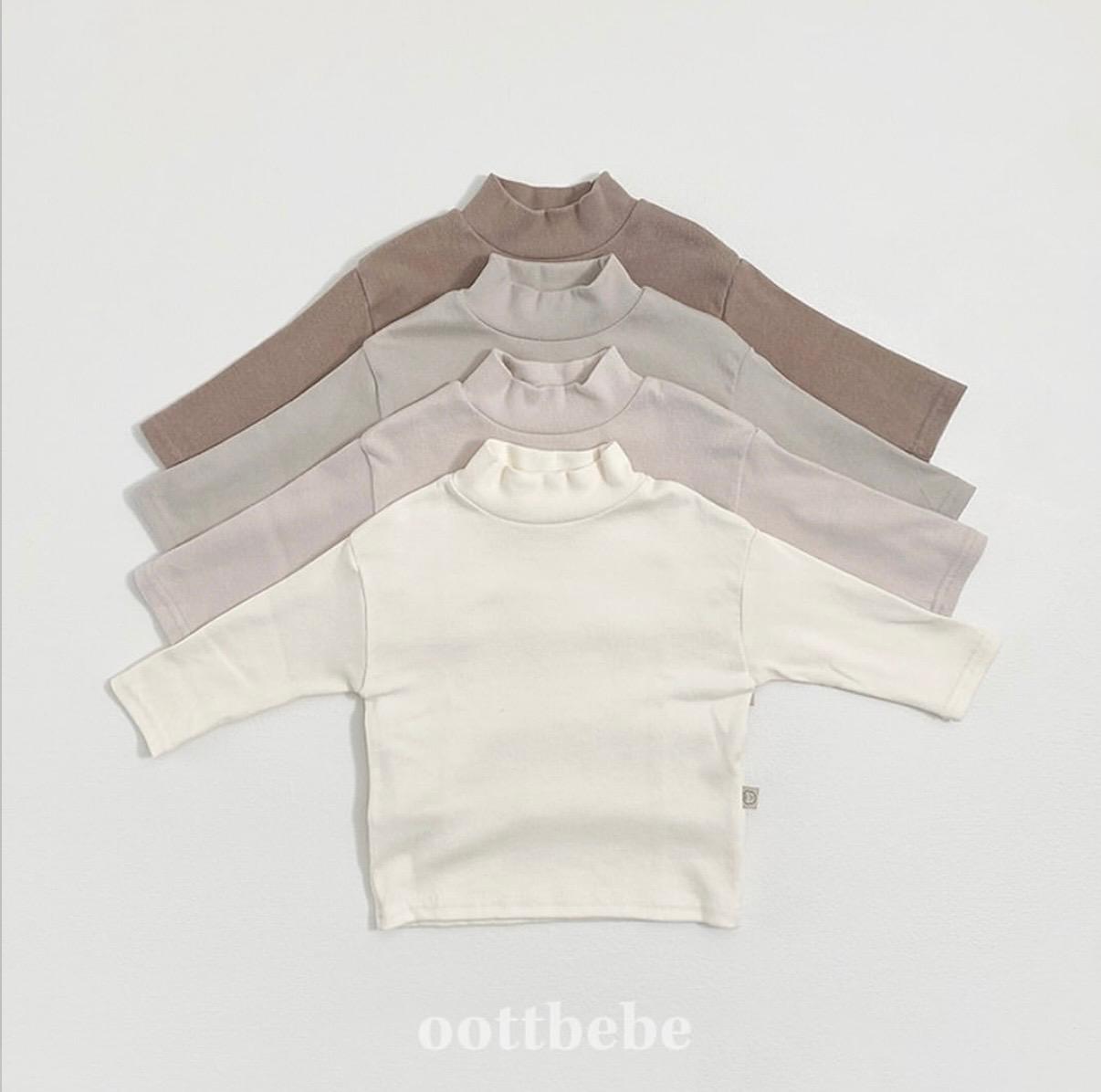 半樽領棉質長袖衫