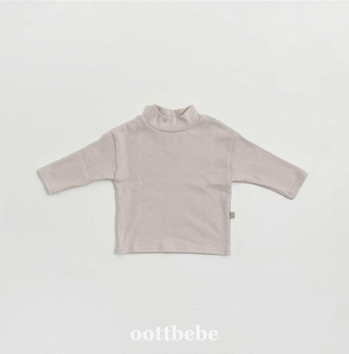 半樽領棉質長袖衫