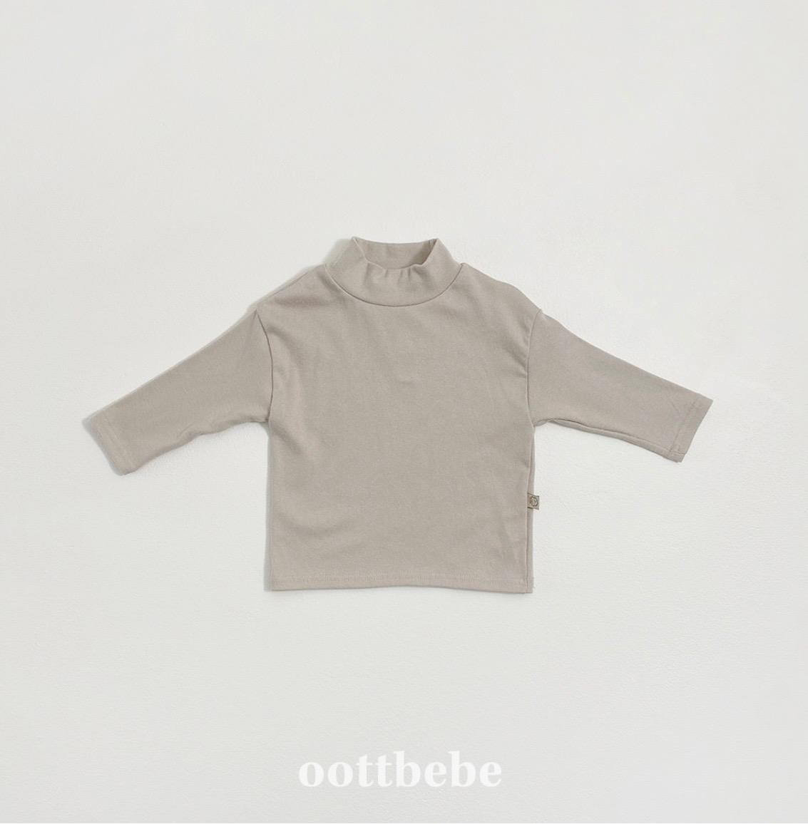 半樽領棉質長袖衫