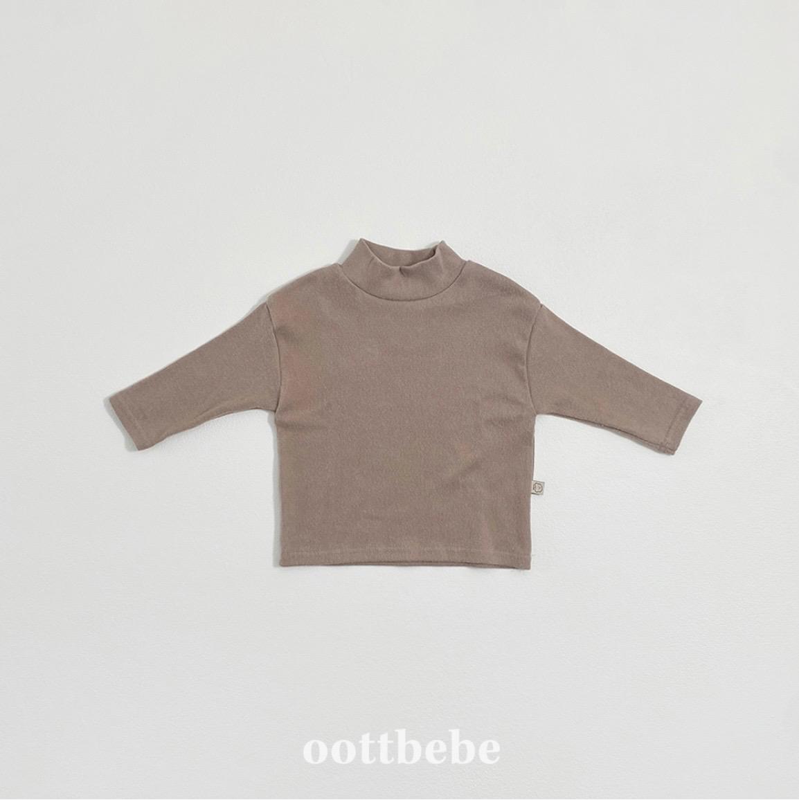 半樽領棉質長袖衫